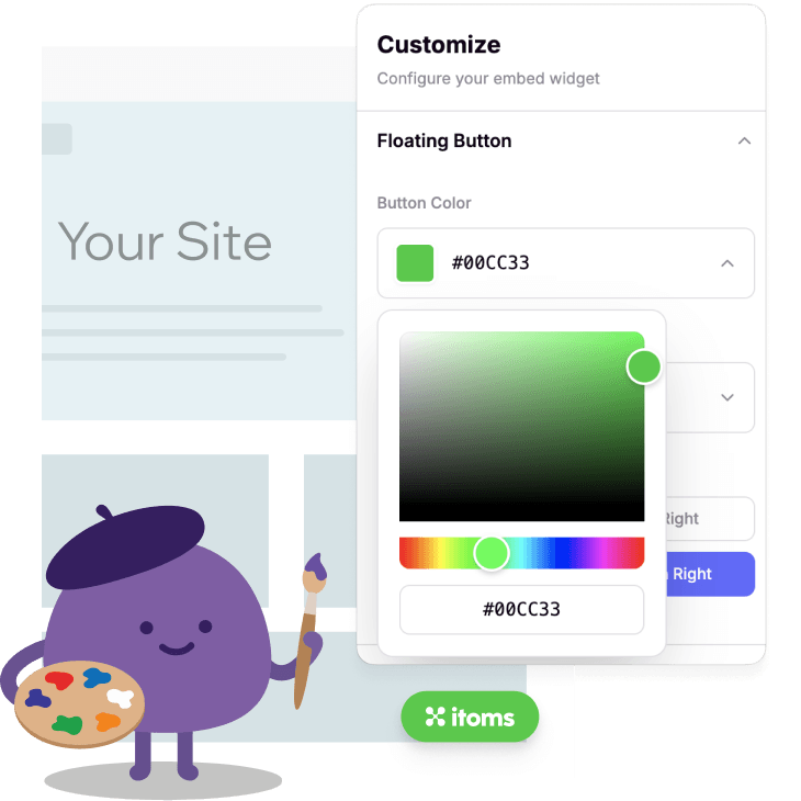 Embed on any site